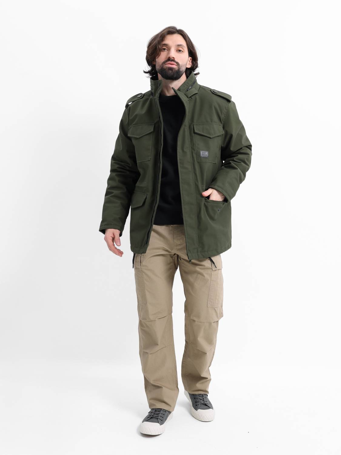 Куртка утепленная мужская "Brent" (Dark Olive) Vintage Industries
