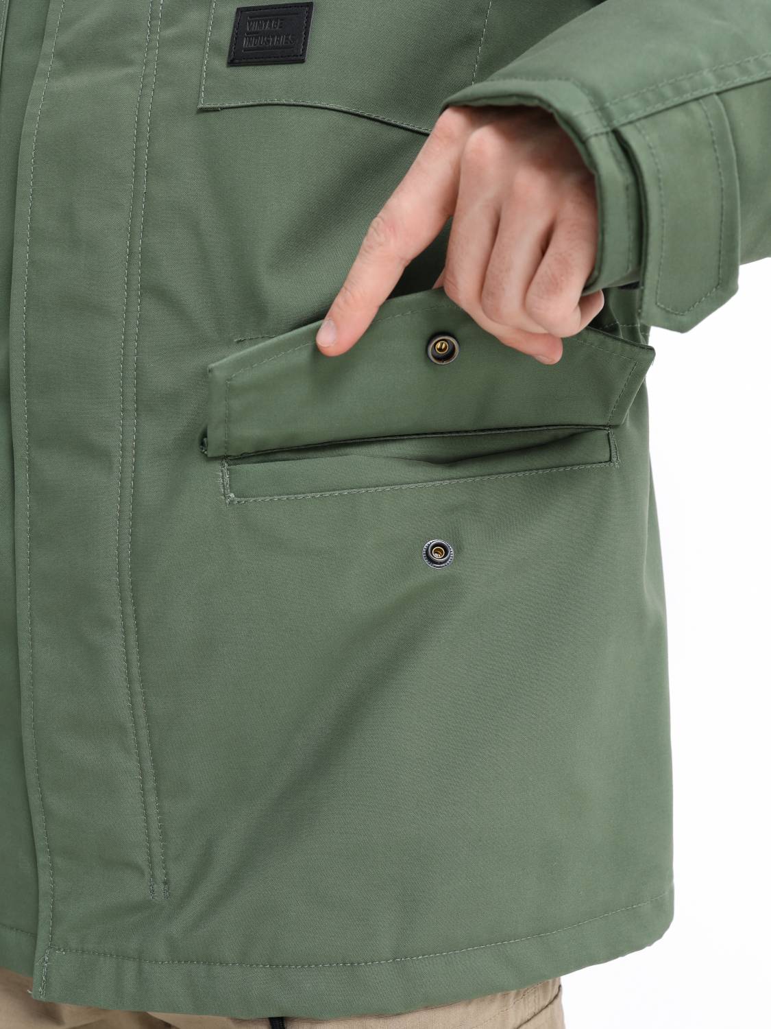 Куртка утепленная мужская "Brent" (Olive Drab) Vintage Industries