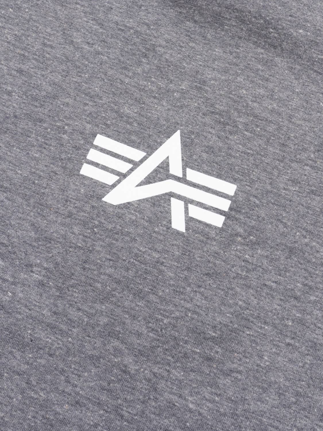 Футболка "Small Logo" (Medium Charcoal Heather) Alpha Industries 