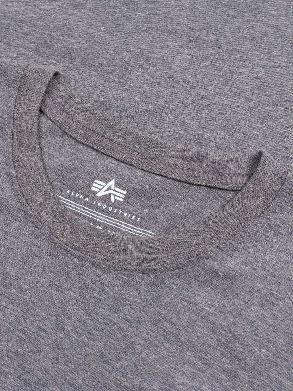 Футболка "Small Logo" (Medium Charcoal Heather) Alpha Industries 