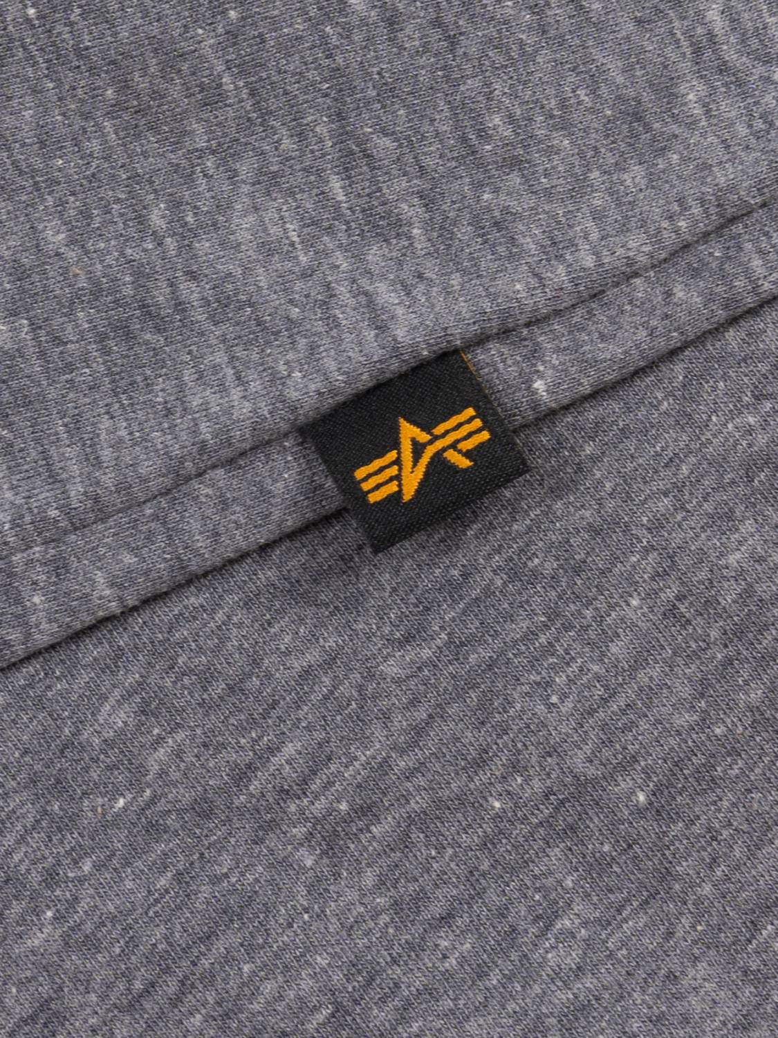 Футболка "Small Logo" (Medium Charcoal Heather) Alpha Industries 