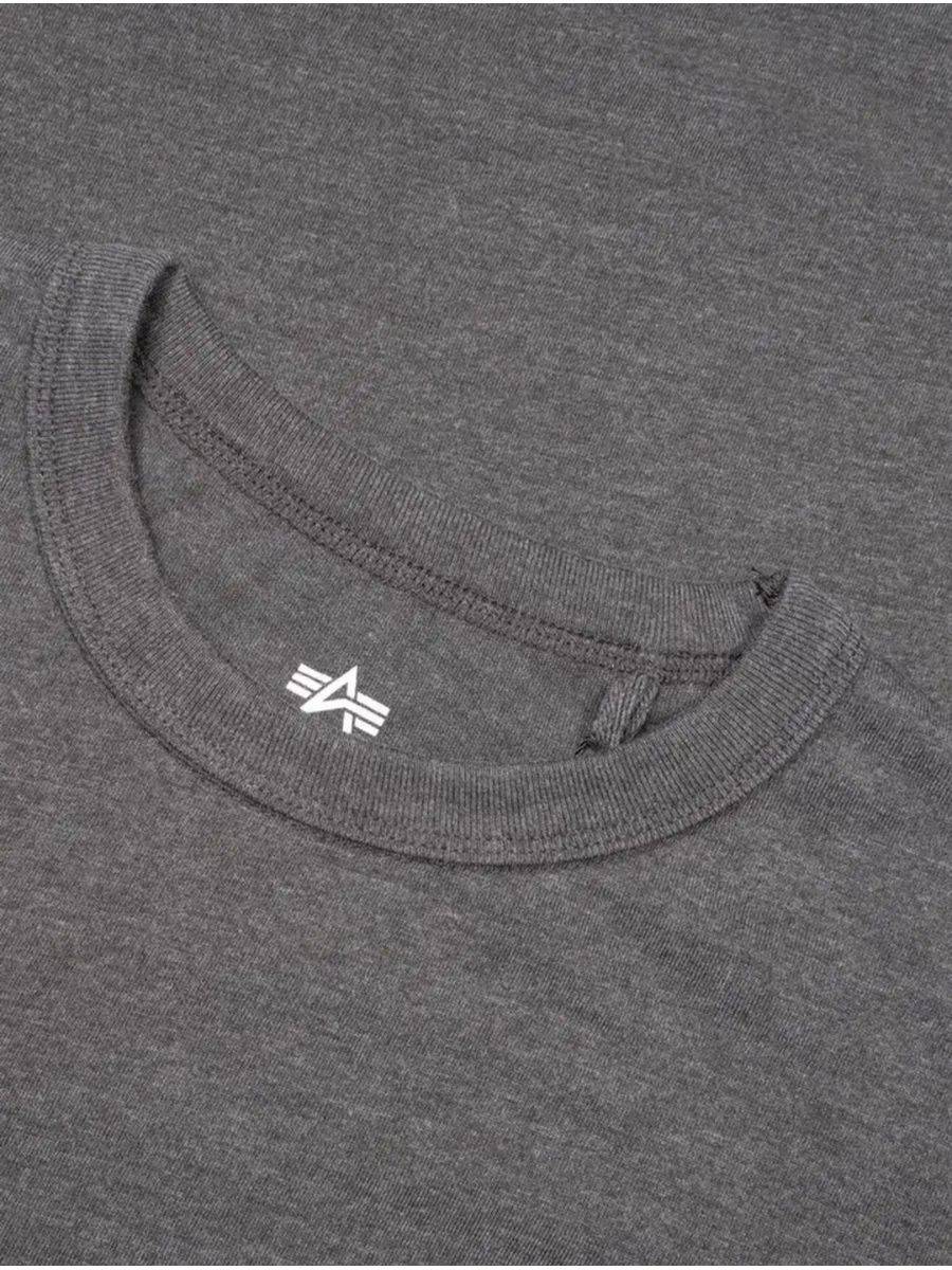 Футболка "Essential Tee" (Dark Charcoal Heather) Alpha Industries