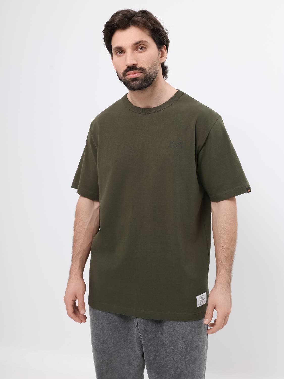 Футболка "PT Base Tee" (Olive) Alpha Industries