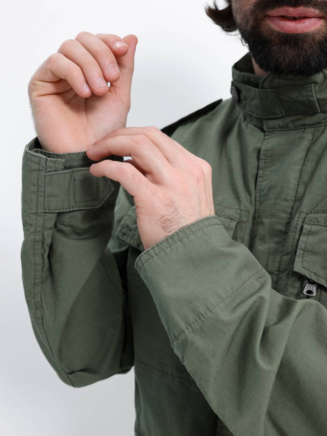 Куртка / Ветровка мужская "Cranford" (Olive Drab) Vintage Industries Куртка / Ветровка мужская "Cranford" (Olive Drab) Vintage Industries