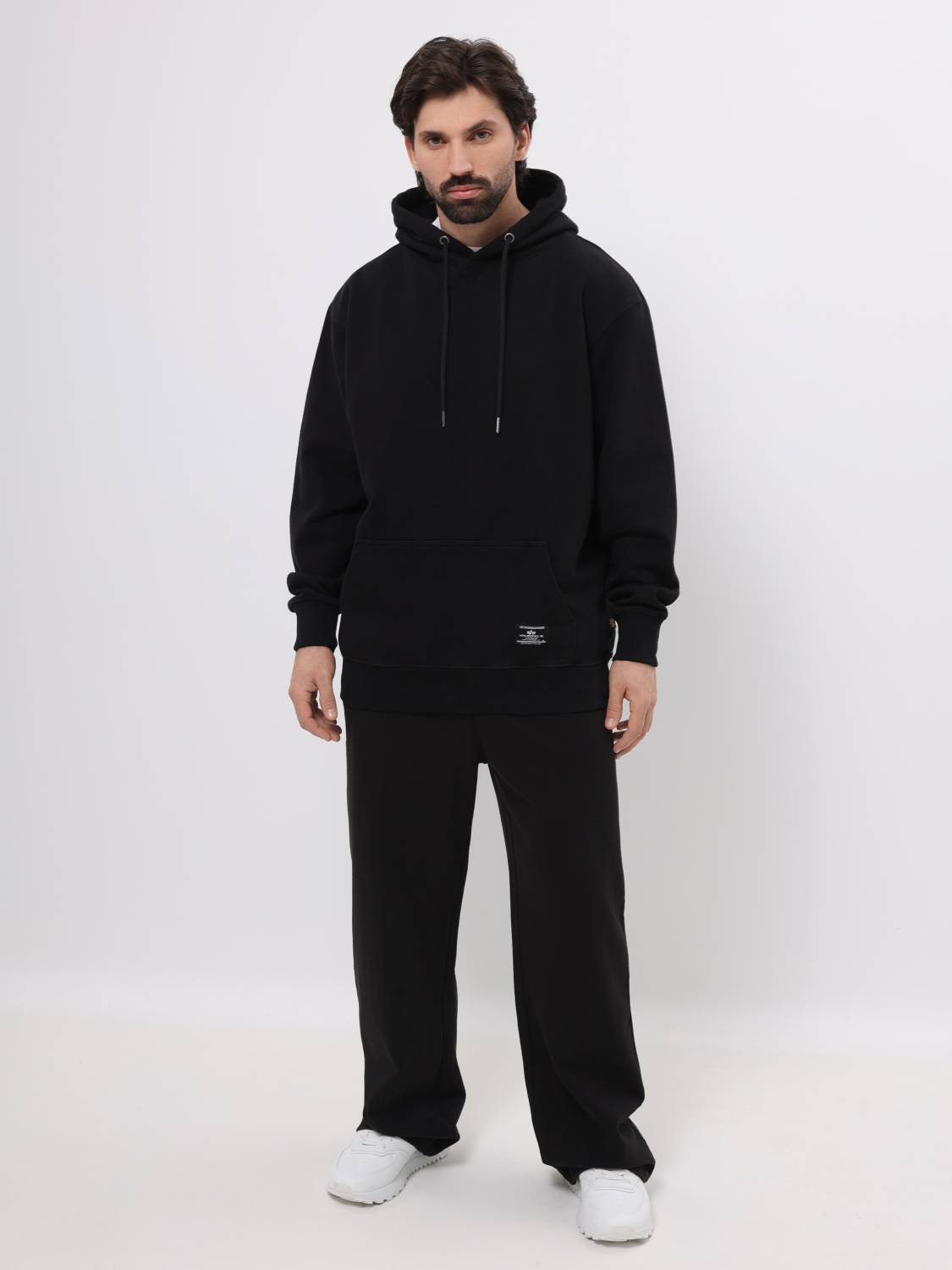Худи / Толстовка "Essential French Hoodie Gen II" (Black) Alpha Industries