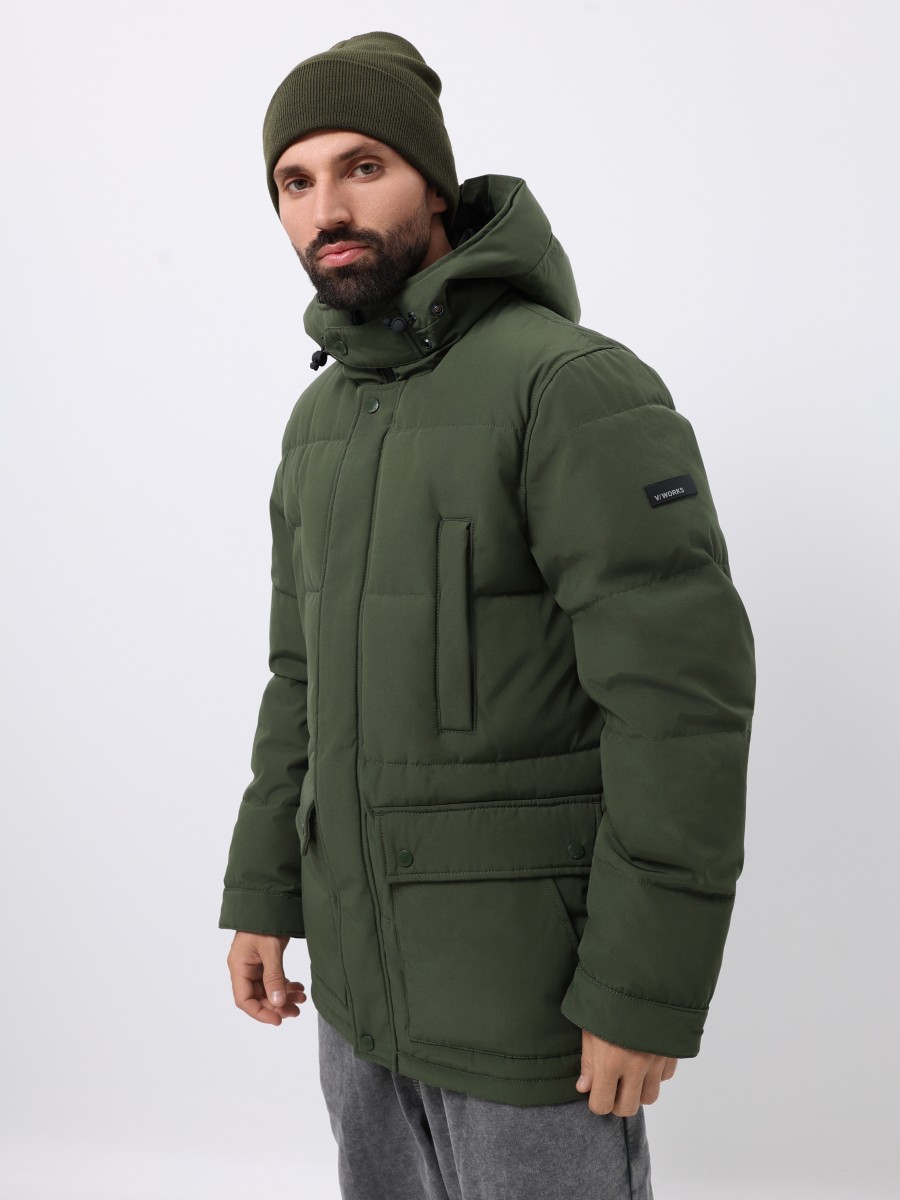 Куртка / Парка теплая пуховая мужская "Milo" (Drab) Vintage Industries Куртка / Парка теплая пуховая мужская "Milo" (Drab) Vintage Industries
