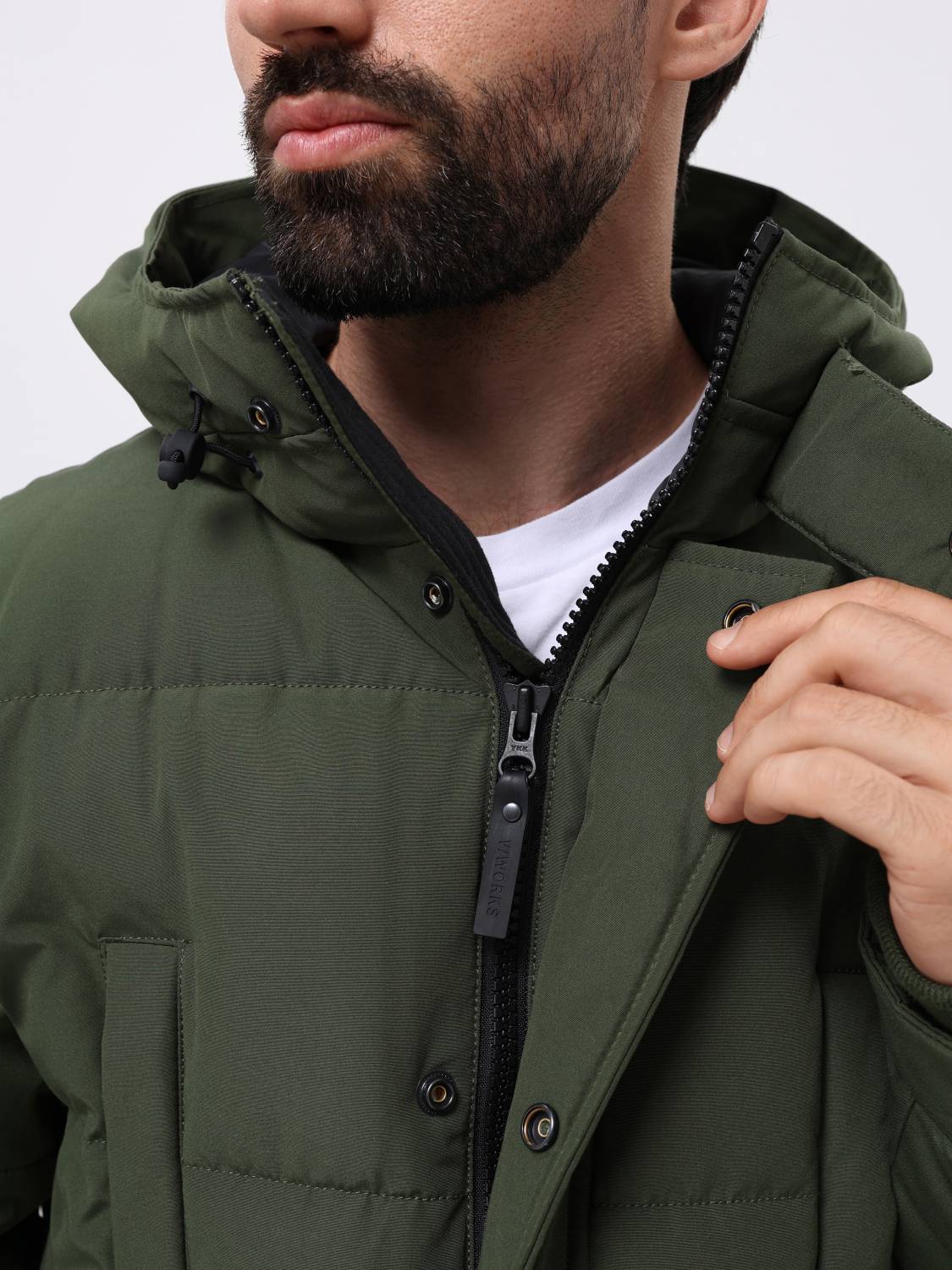 Куртка / Парка теплая пуховая мужская "Milo" (Drab) Vintage Industries Куртка / Парка теплая пуховая мужская "Milo" (Drab) Vintage Industries