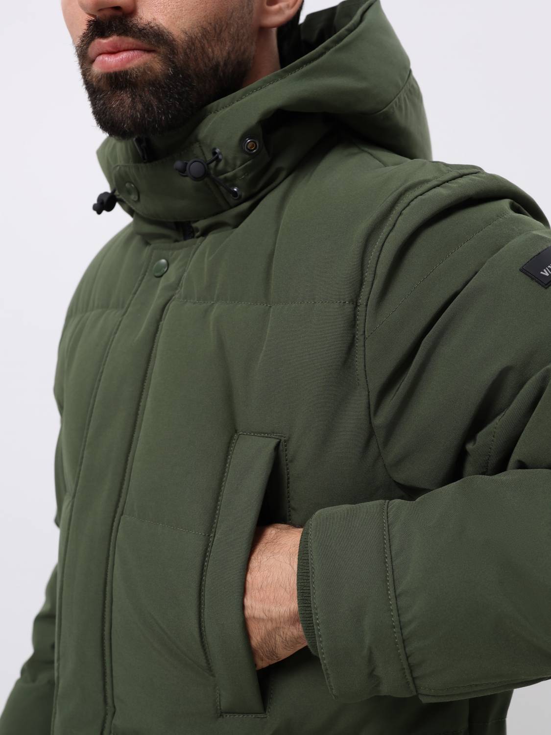 Куртка / Парка теплая пуховая мужская "Milo" (Drab) Vintage Industries Куртка / Парка теплая пуховая мужская "Milo" (Drab) Vintage Industries