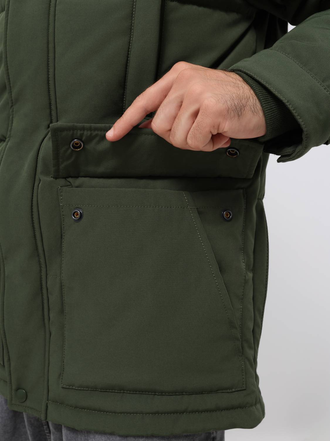 Куртка / Парка теплая пуховая мужская "Milo" (Drab) Vintage Industries Куртка / Парка теплая пуховая мужская "Milo" (Drab) Vintage Industries
