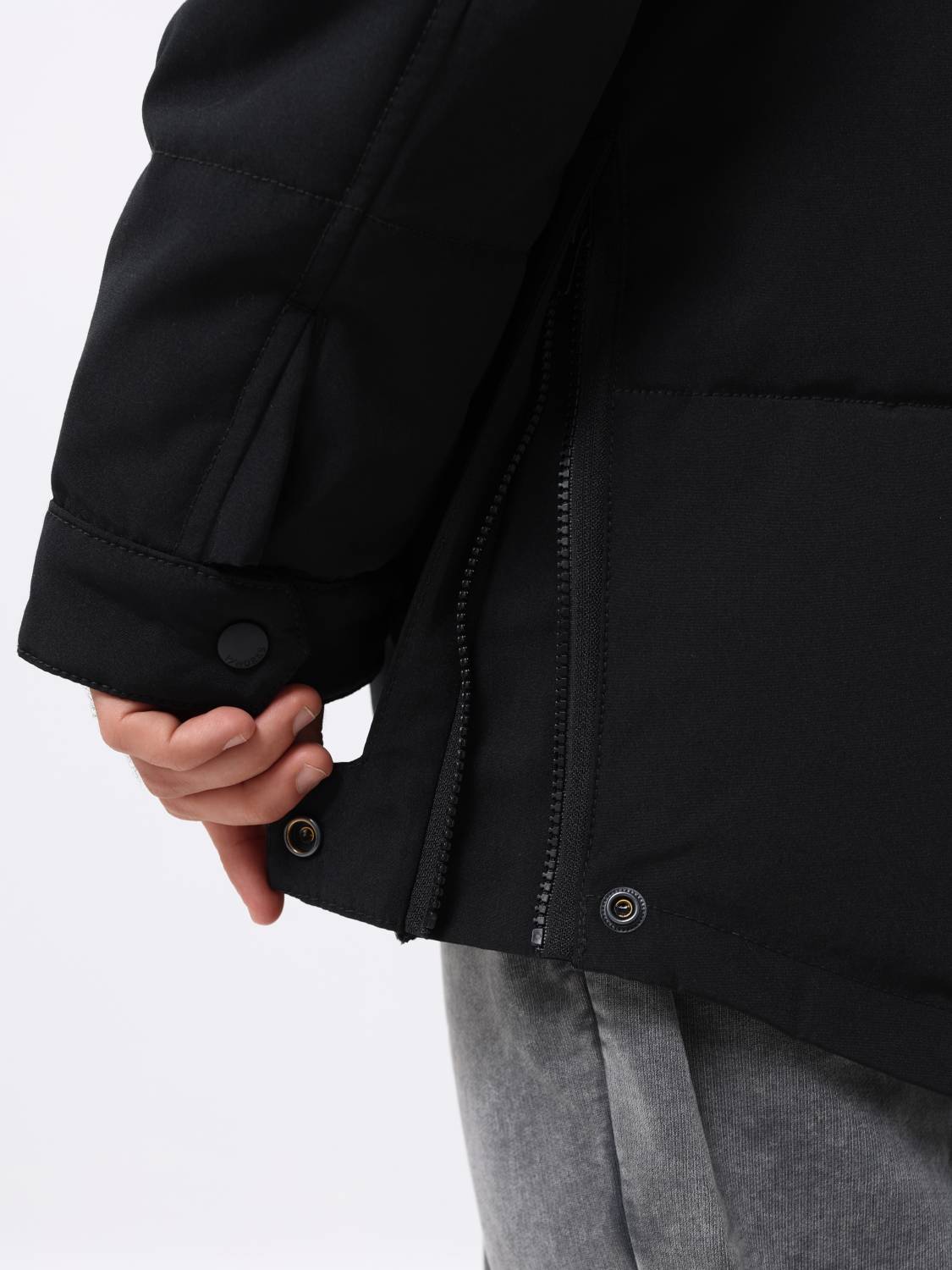 Куртка / Парка теплая пуховая мужская "Milo" (Black) Vintage Industries