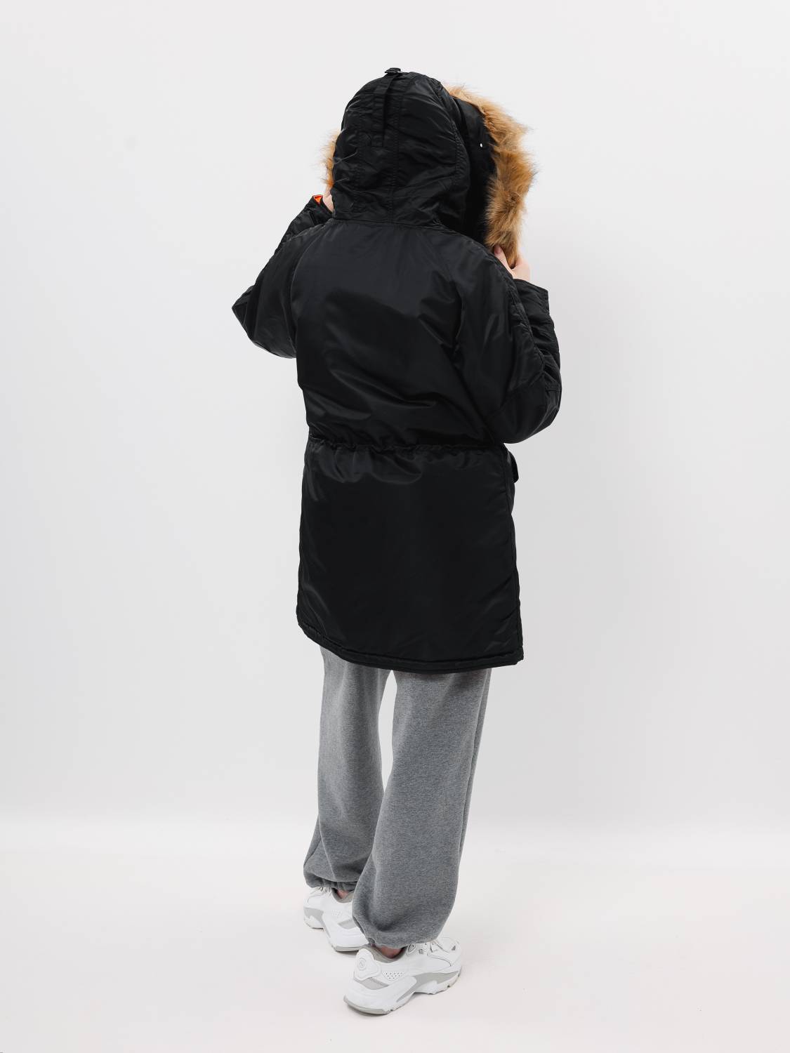 Куртка / Парка теплая женская "N-3B W" (Black) Alpha Industries