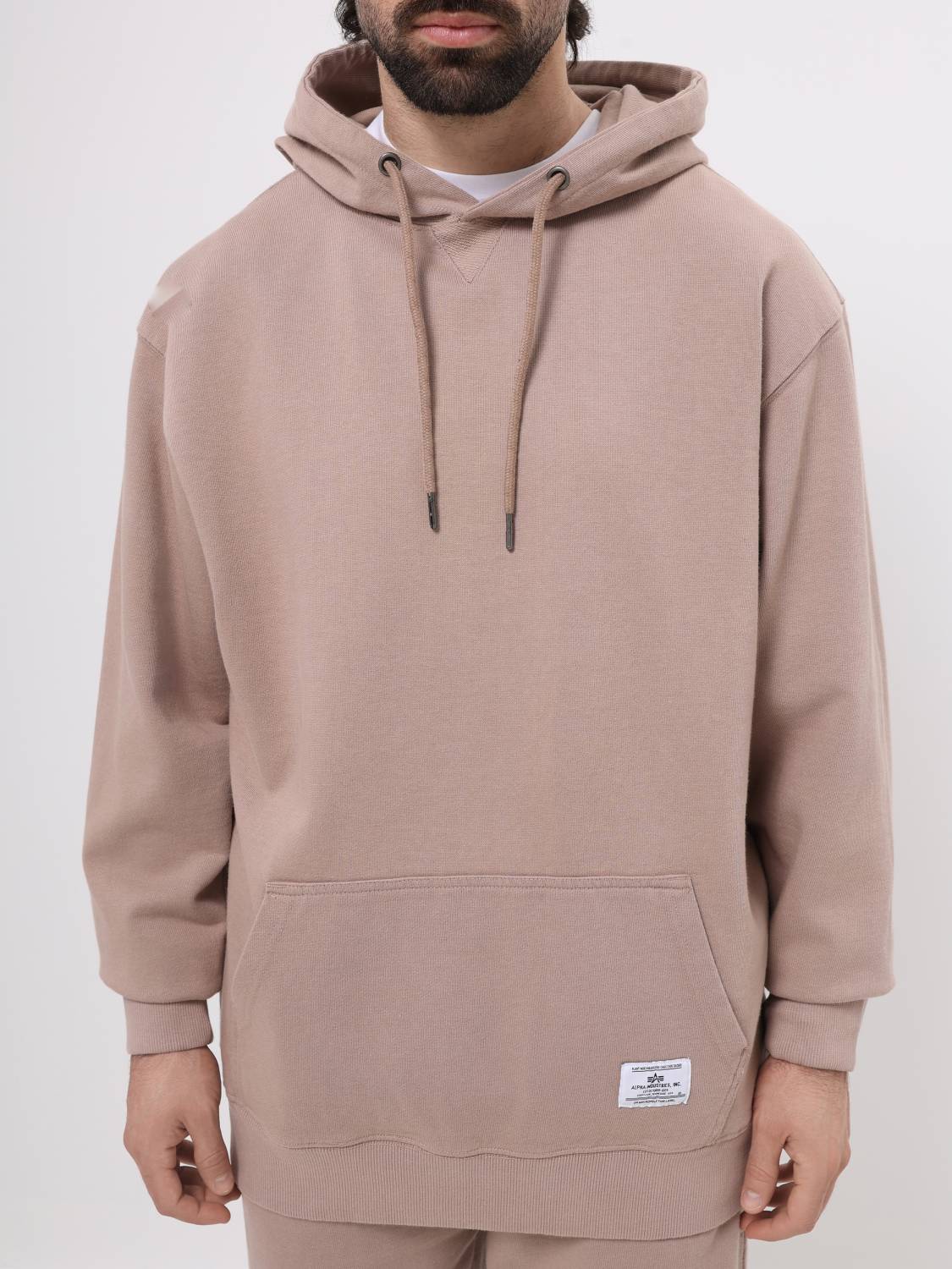 Худи / Толстовка "Essential French Hoodie Gen II" (Atlas Khaki) Alpha Industries