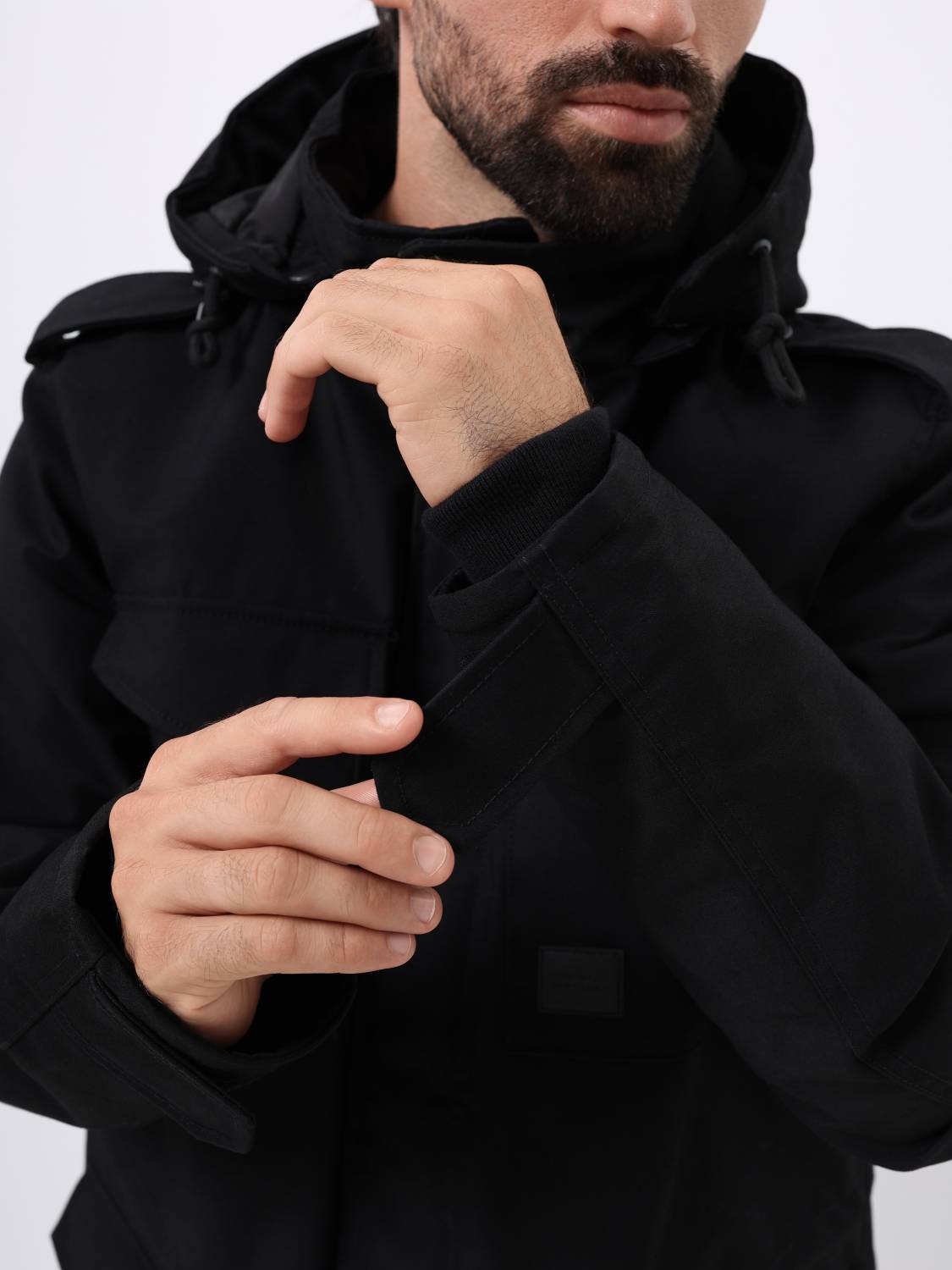 Куртка / Парка утепленная мужская "Darren" (Black) Vintage Industries