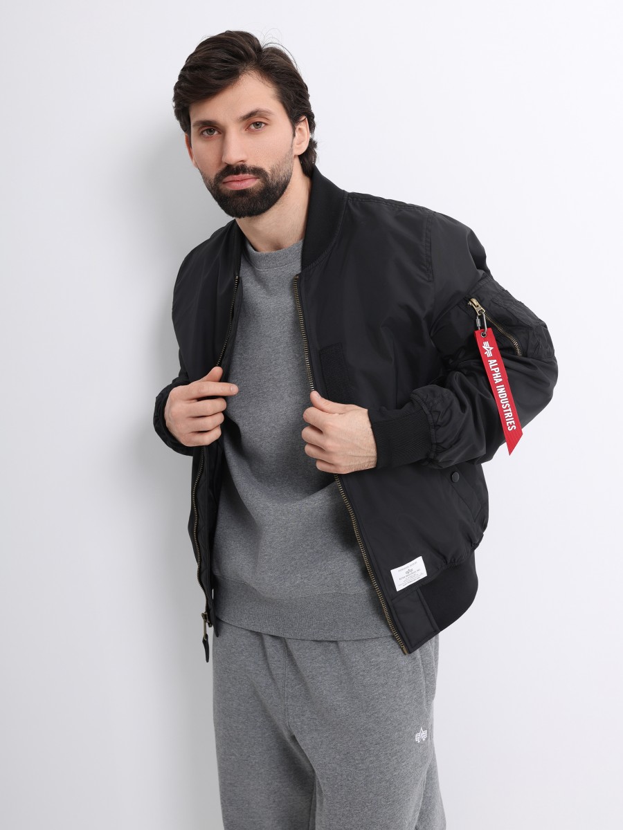 Куртка / Ветровка / Бомбер мужской "L-2B Skymaster Gen II" (Black) Alpha Industries