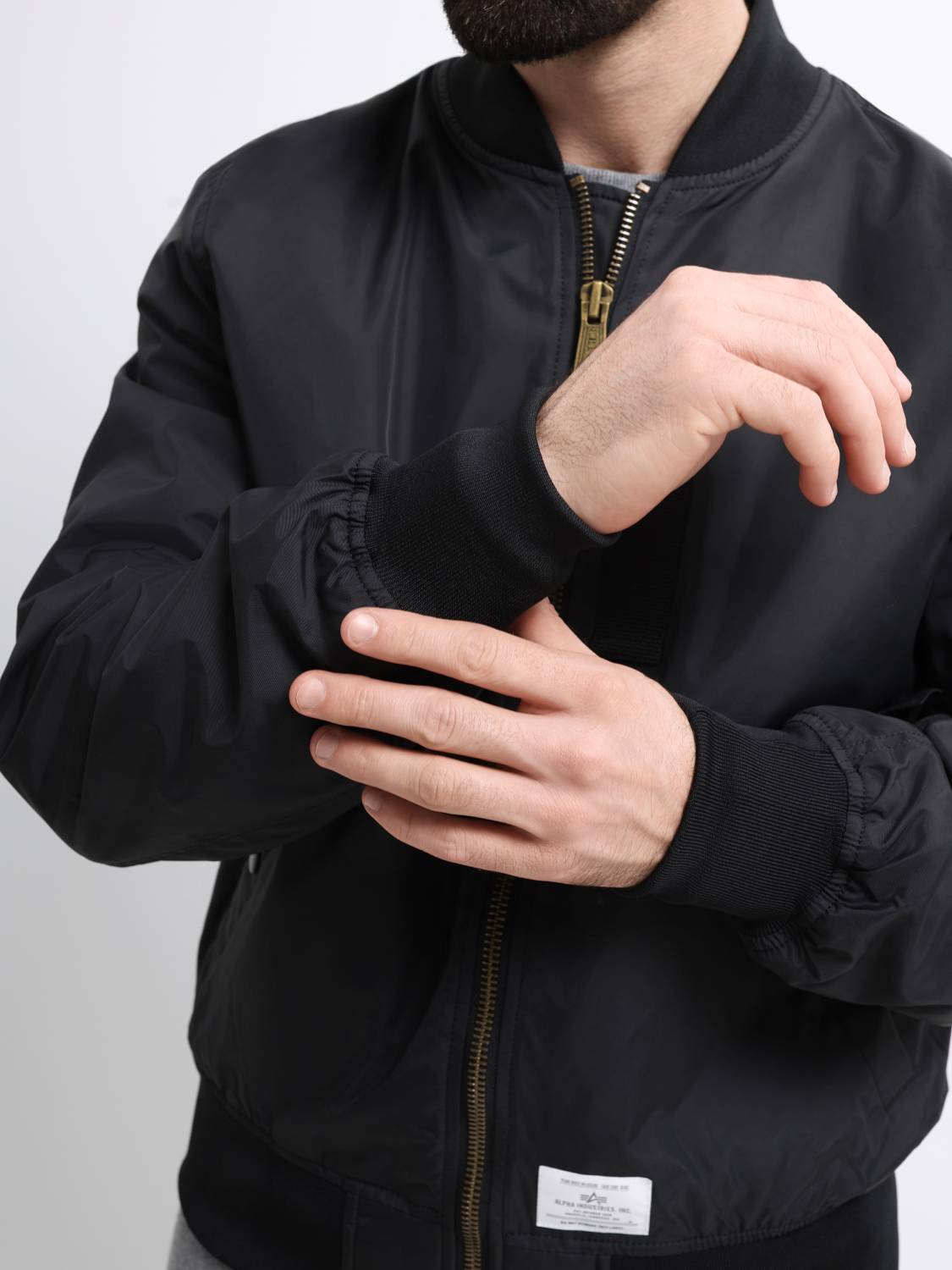 Куртка / Ветровка / Бомбер мужской "L-2B Skymaster Gen II" (Black) Alpha Industries
