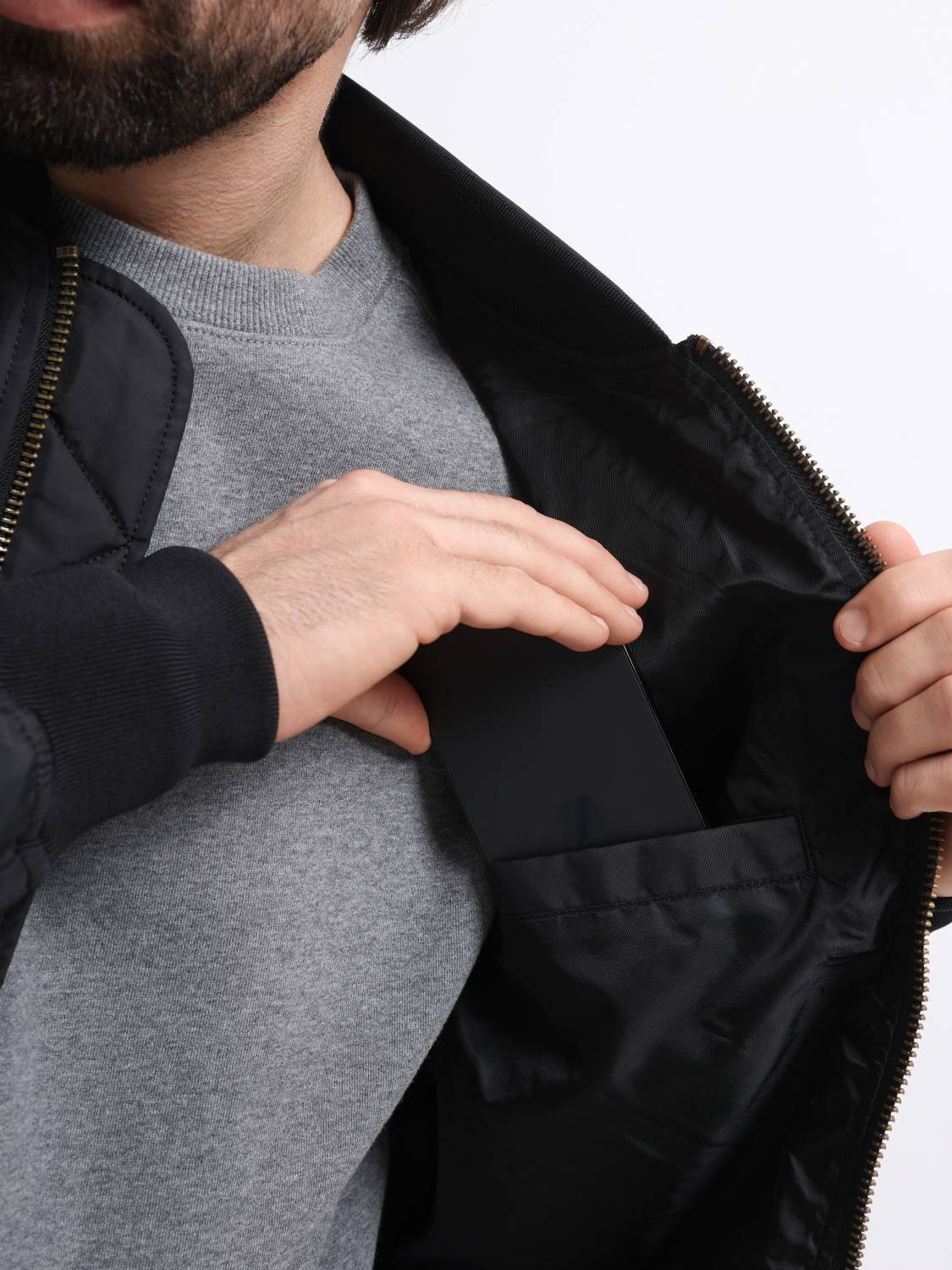 Куртка / Ветровка / Бомбер мужской "L-2B Skymaster Gen II" (Black) Alpha Industries