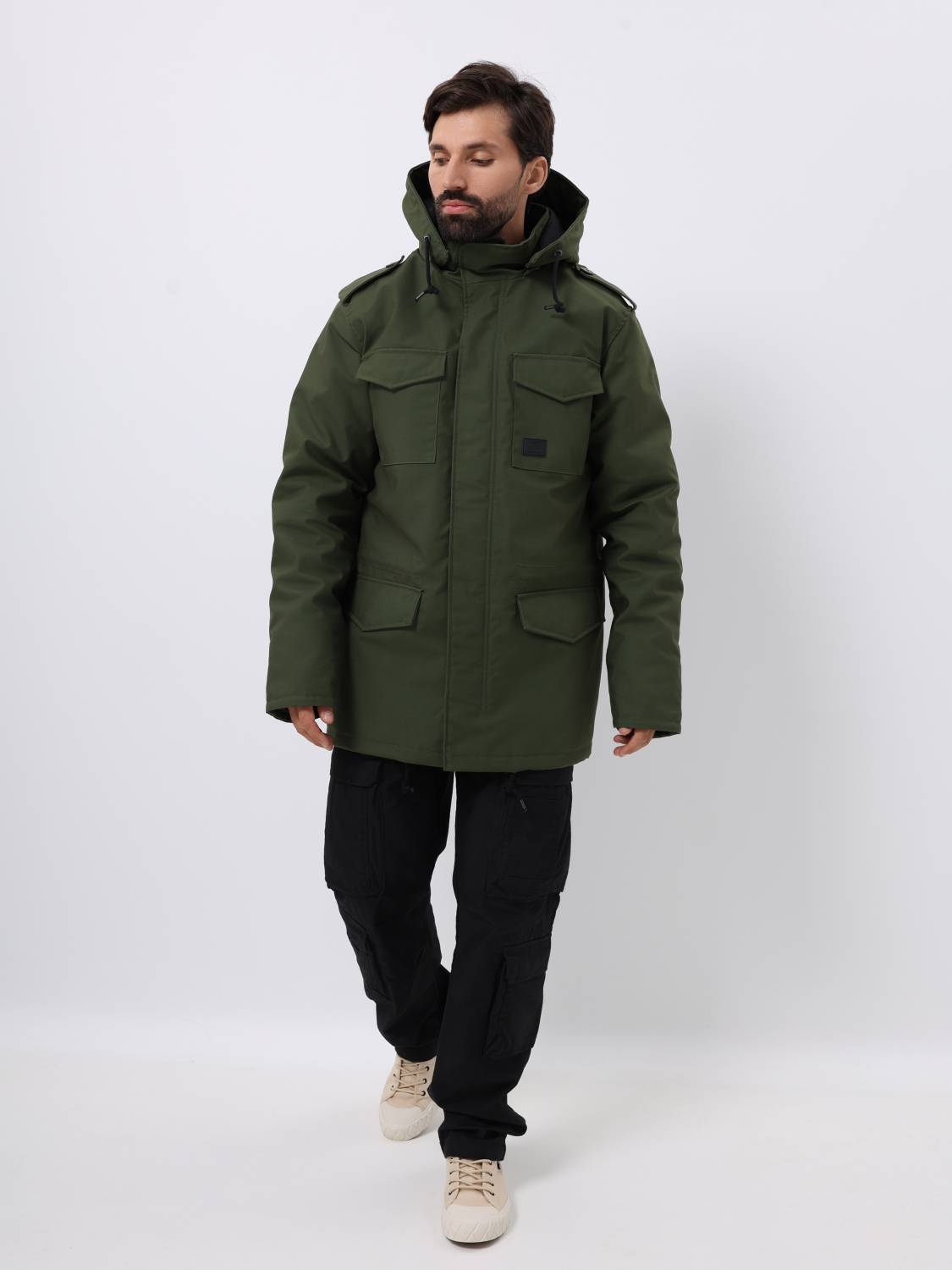 Куртка / Парка утепленная мужская "Darren" (Olive Drab) Vintage Industries Куртка / Парка утепленная мужская "Darren" (Olive Drab) Vintage Industries