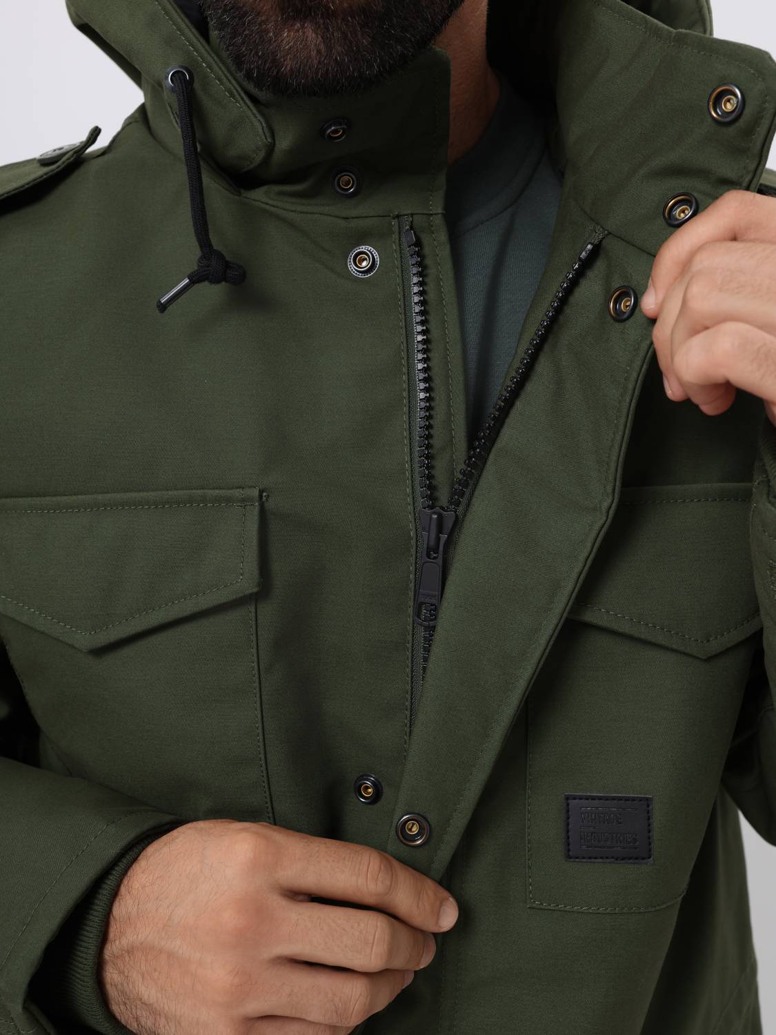Куртка / Парка утепленная мужская "Darren" (Olive Drab) Vintage Industries Куртка / Парка утепленная мужская "Darren" (Olive Drab) Vintage Industries