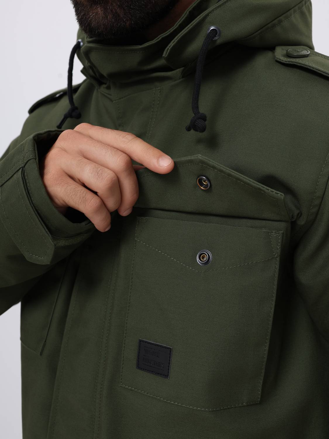 Куртка / Парка утепленная мужская "Darren" (Olive Drab) Vintage Industries Куртка / Парка утепленная мужская "Darren" (Olive Drab) Vintage Industries