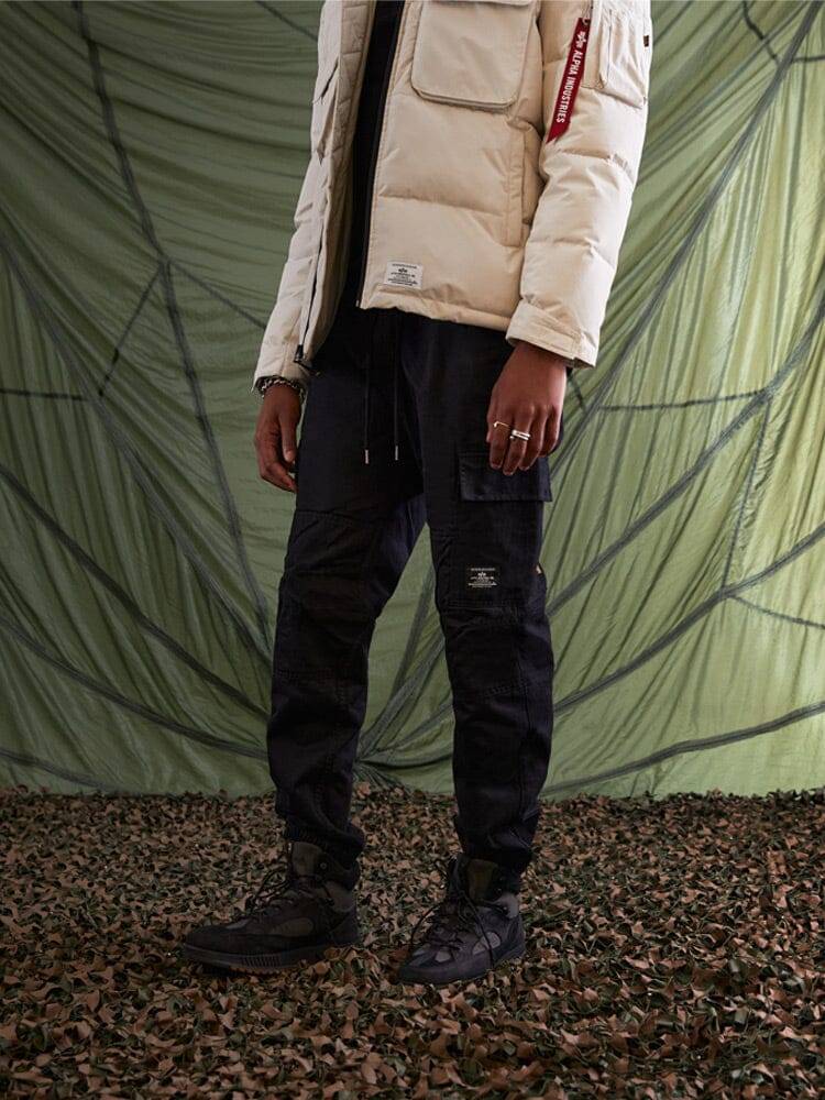 Брюки карго мужские "Cotton Jogger'' (Black) Alpha Industries