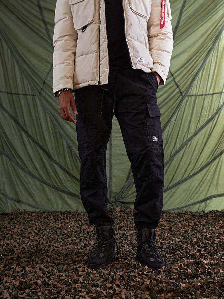 Брюки карго мужские "Cotton Jogger'' (Black) Alpha Industries