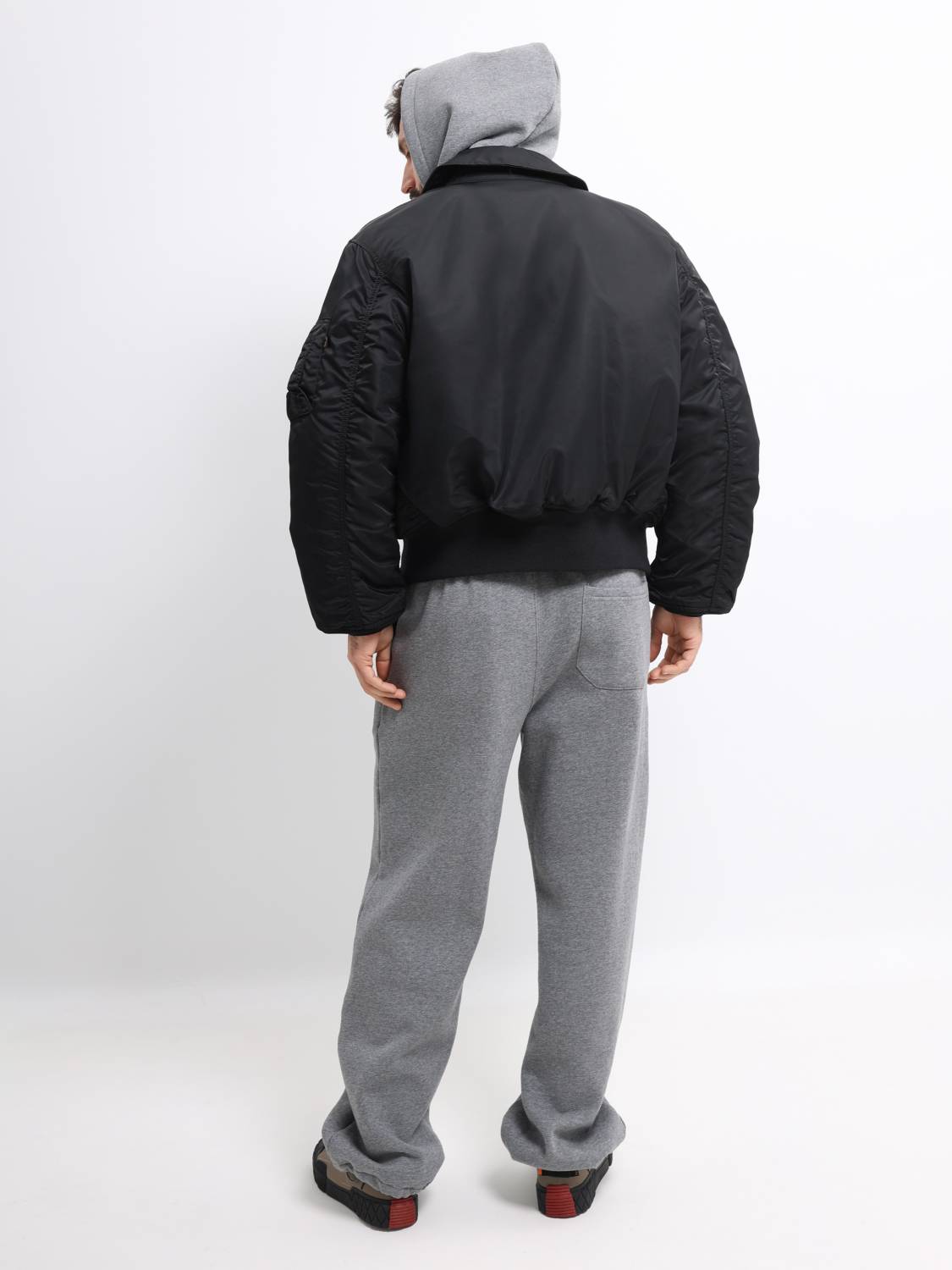 Куртка / Бомбер утепленный мужской "CWU 45/P" (Black) Alpha Industries