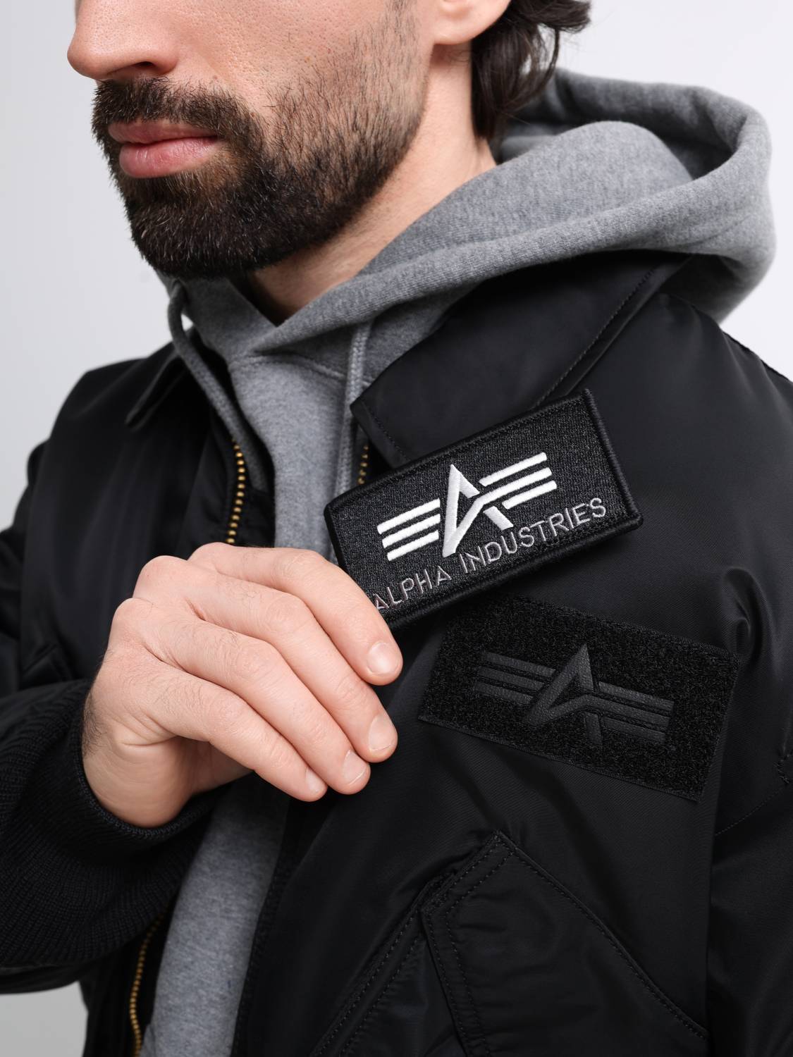 Куртка / Бомбер утепленный мужской "CWU 45/P" (Black) Alpha Industries