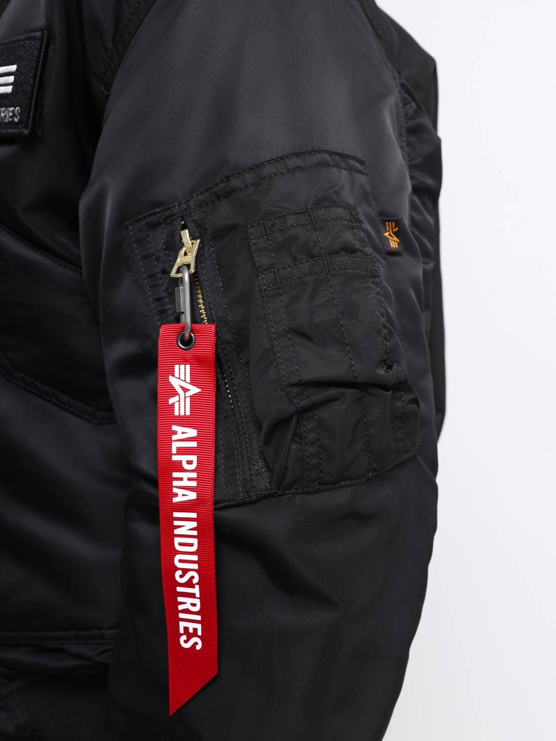 Куртка / Бомбер утепленный мужской "CWU 45/P" (Black) Alpha Industries