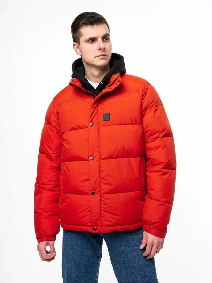 Куртка теплая пуховая мужская "Cas" (Orange) Vintage Industries