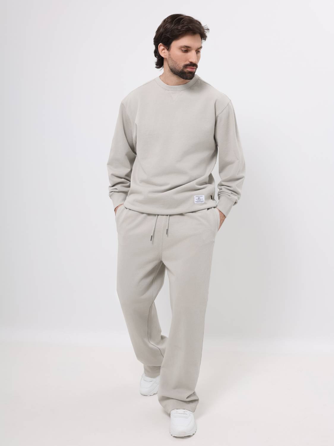 Брюки спортивные "Essential French Sweatpants'' (Light Gray) Alpha Industries