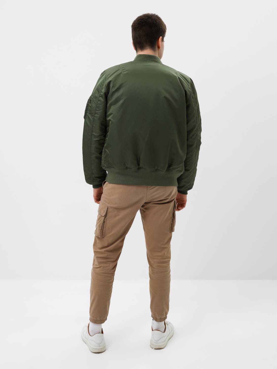 Куртка / Бомбер утепленный мужской ''MA-1 MOD'' (Sage) Alpha Industries