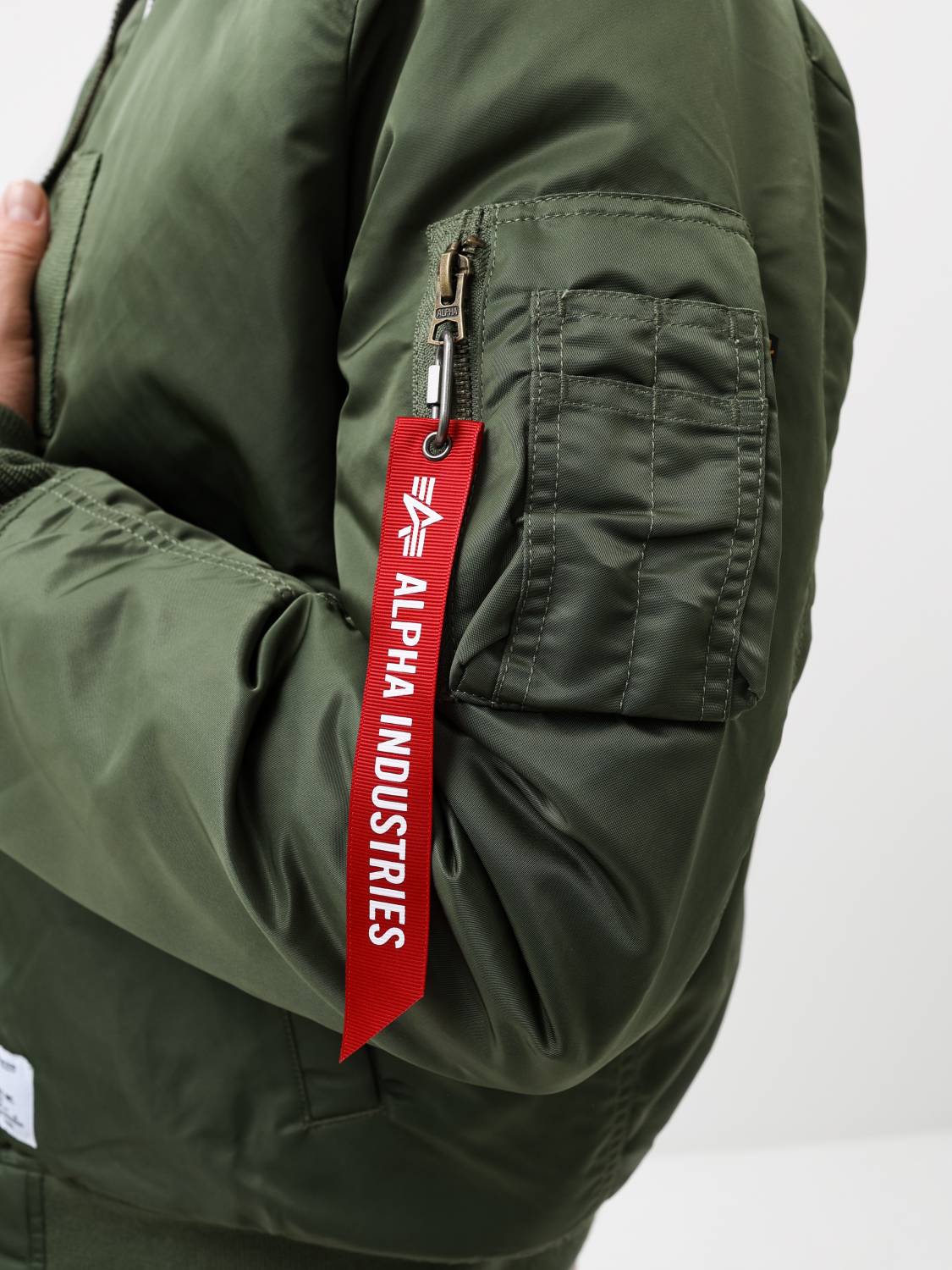 Куртка / Бомбер утепленный мужской ''MA-1 MOD'' (Sage) Alpha Industries
