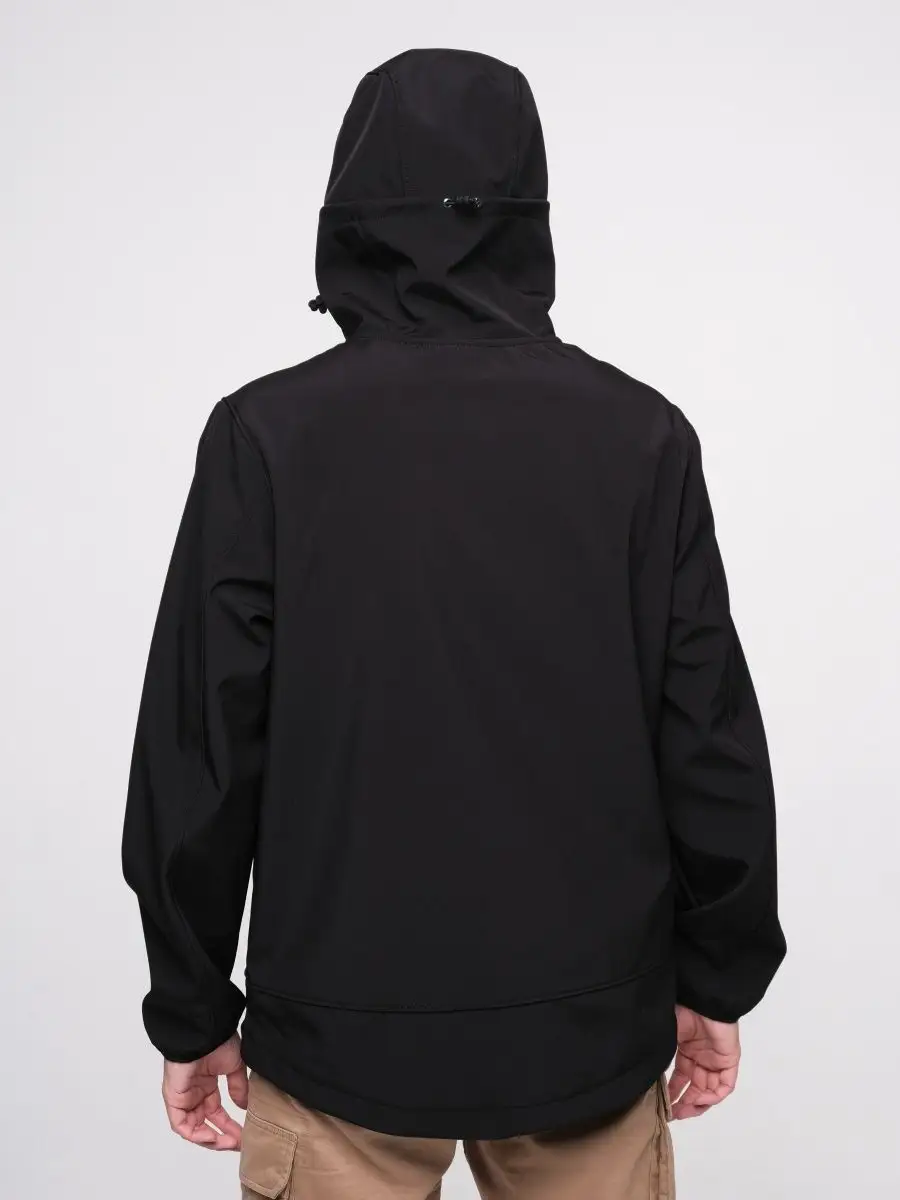 Куртка / Ветровка мужская "Jedd Softshell" (Black) Vintage Industries