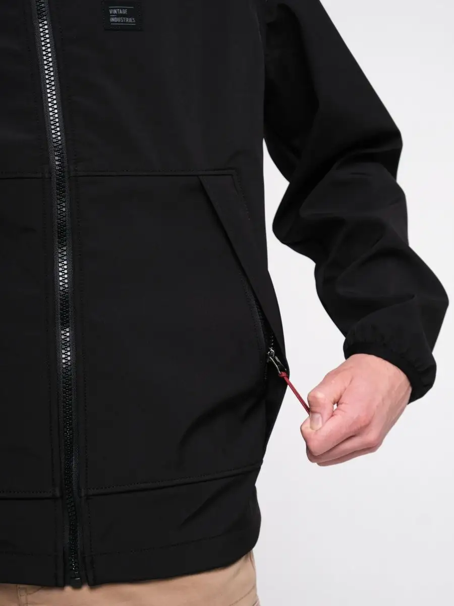 Куртка / Ветровка мужская "Jedd Softshell" (Black) Vintage Industries