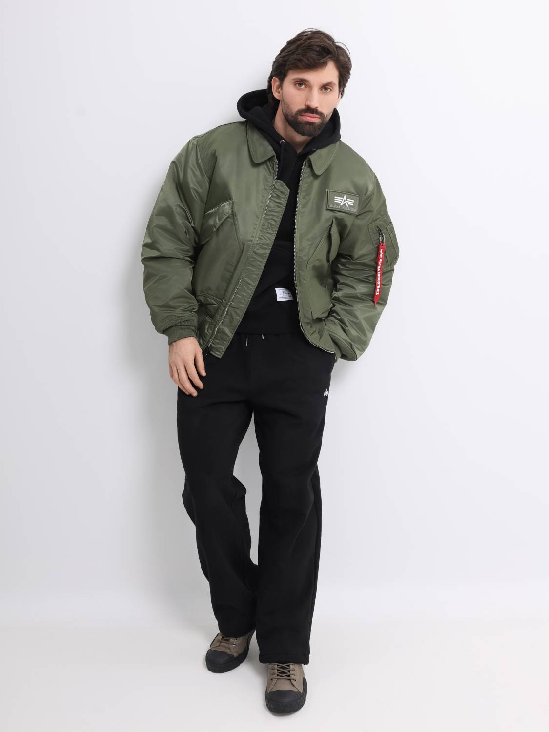 Куртка / Бомбер утепленный мужской "CWU 45/P" (Sage Green) Alpha Industries 