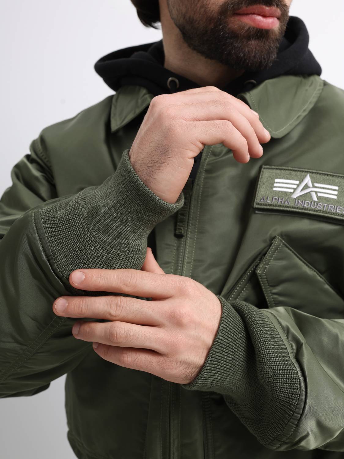 Куртка / Бомбер утепленный мужской "CWU 45/P" (Sage Green) Alpha Industries 