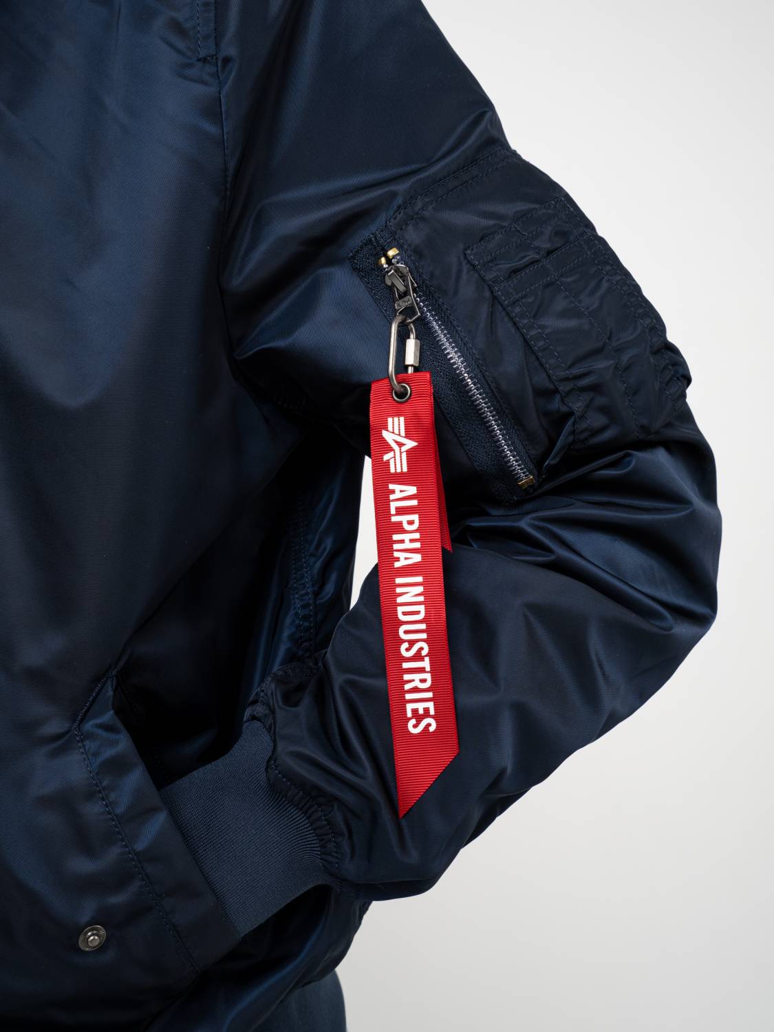 Куртка / Ветровка / Бомбер мужской "L-2B Hooded Gen II" (Replica Blue) Alpha Industries