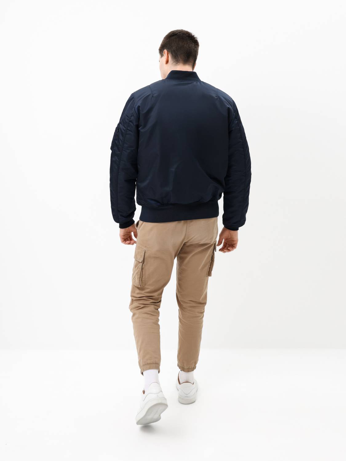 Куртка / Бомбер утепленный мужской ''MA-1 MOD'' (Replica Blue) Alpha Industries