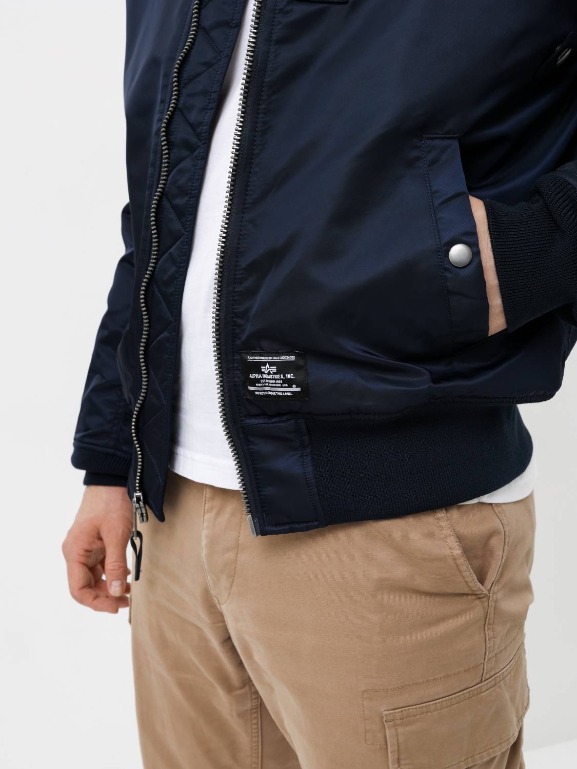 Куртка / Бомбер утепленный мужской ''MA-1 MOD'' (Replica Blue) Alpha Industries