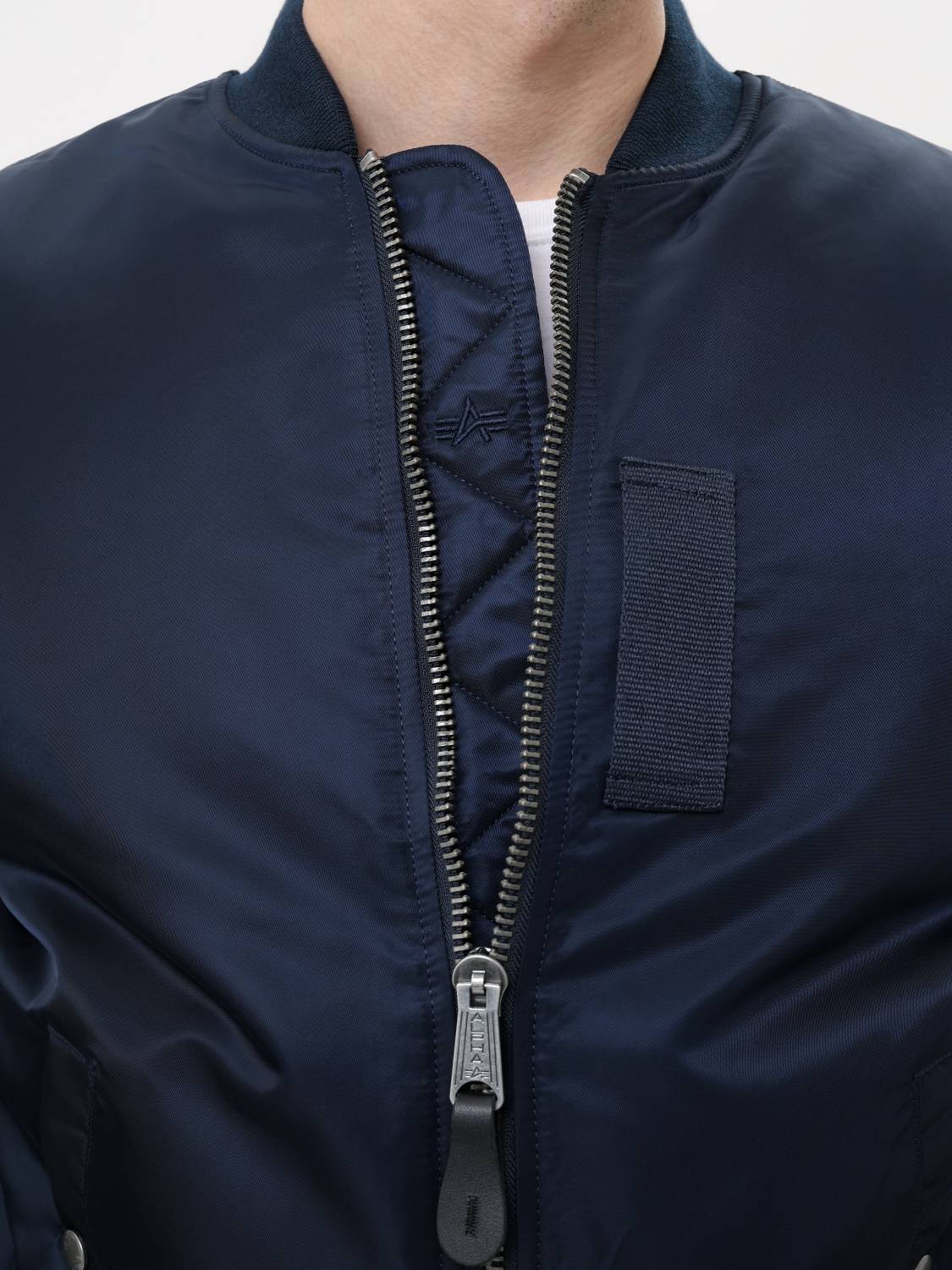 Куртка / Бомбер утепленный мужской ''MA-1 MOD'' (Replica Blue) Alpha Industries