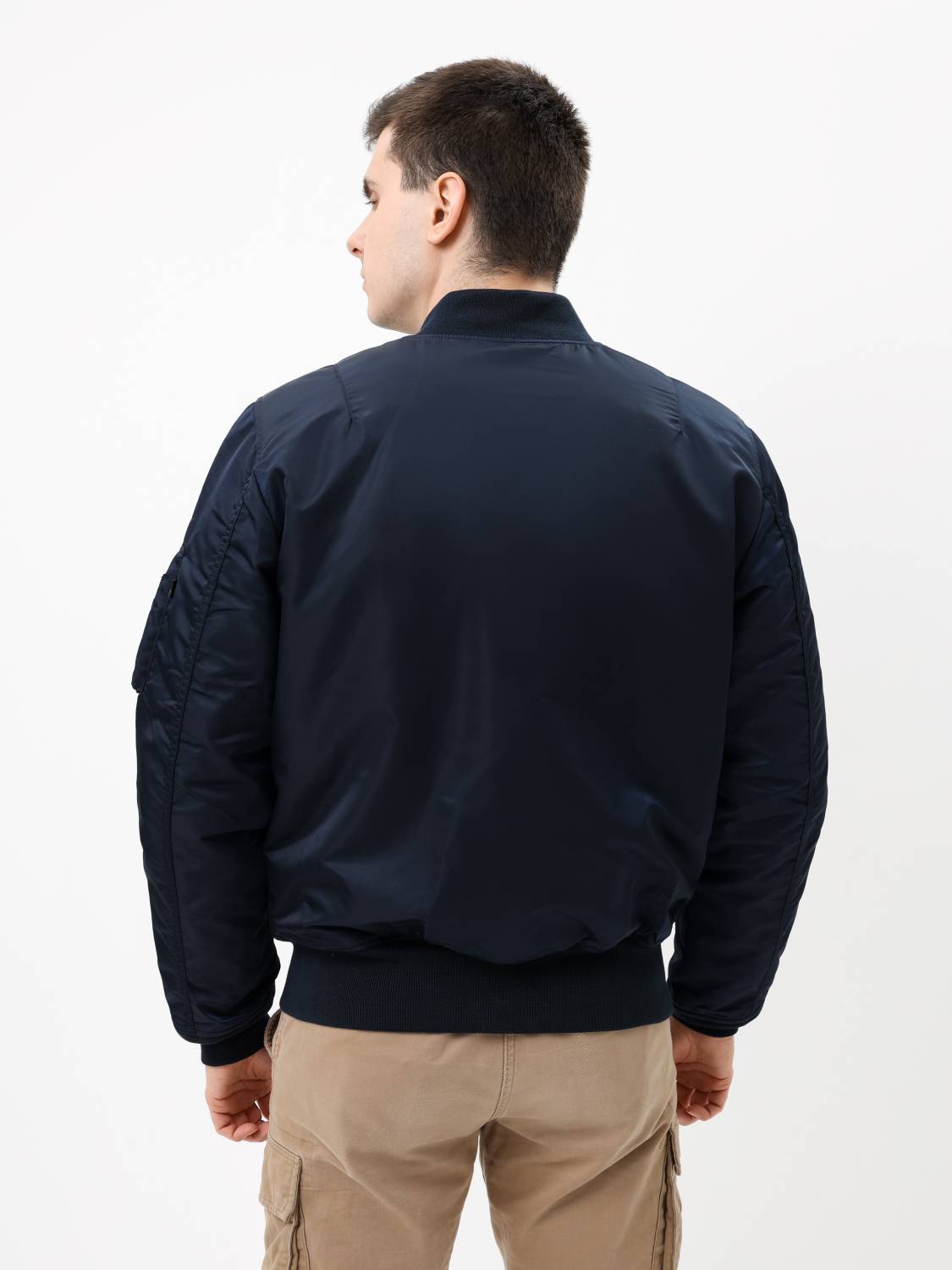 Куртка / Бомбер утепленный мужской ''MA-1 MOD'' (Replica Blue) Alpha Industries 