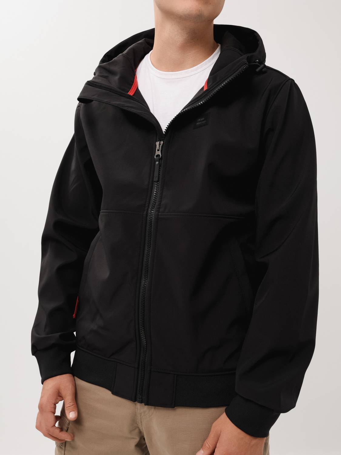 Куртка / Ветровка мужская "Riggs Softshell" (Black) Vintage Industries