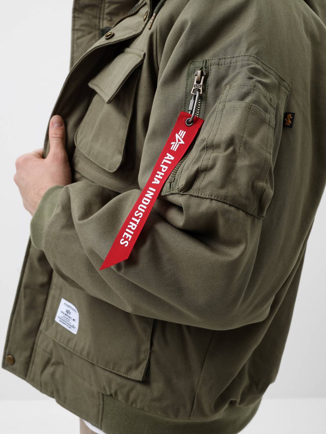 Куртка / Бомбер утепленный мужской ''MA-1 Hunting MOD'' (OG-107 Green) Alpha Industries
