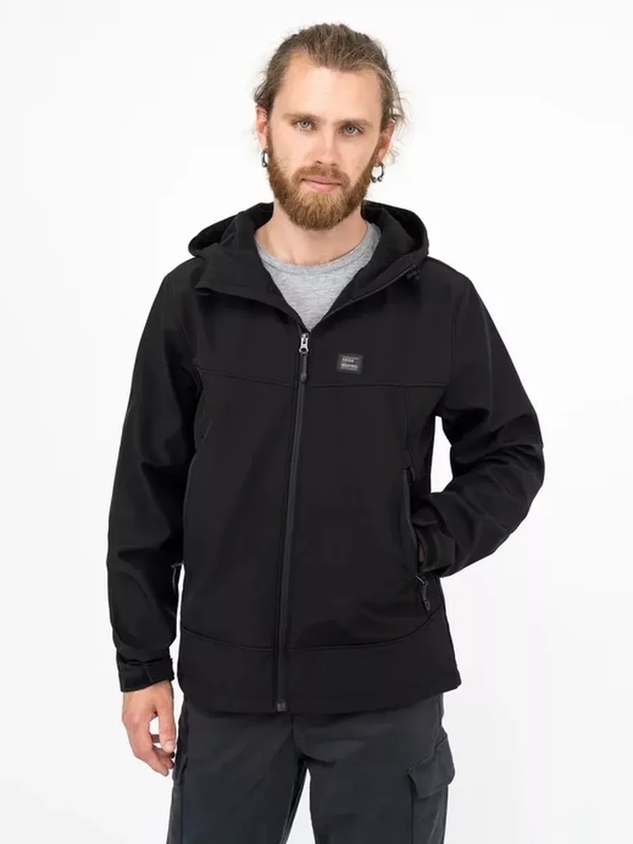 Куртка / Ветровка мужская "Alford Softshell" (Black) Vintage Industries Куртка / Ветровка мужская "Alford Softshell" (Black) Vintage Industries