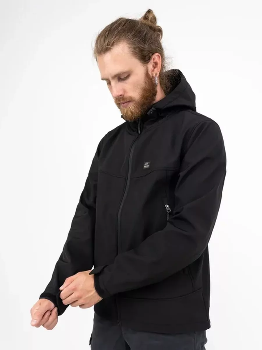 Куртка / Ветровка мужская "Alford Softshell" (Black) Vintage Industries Куртка / Ветровка мужская "Alford Softshell" (Black) Vintage Industries