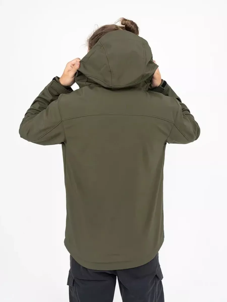 Куртка / Ветровка мужская "Alford Softshell" (Dark Oliv) Vintage Industries