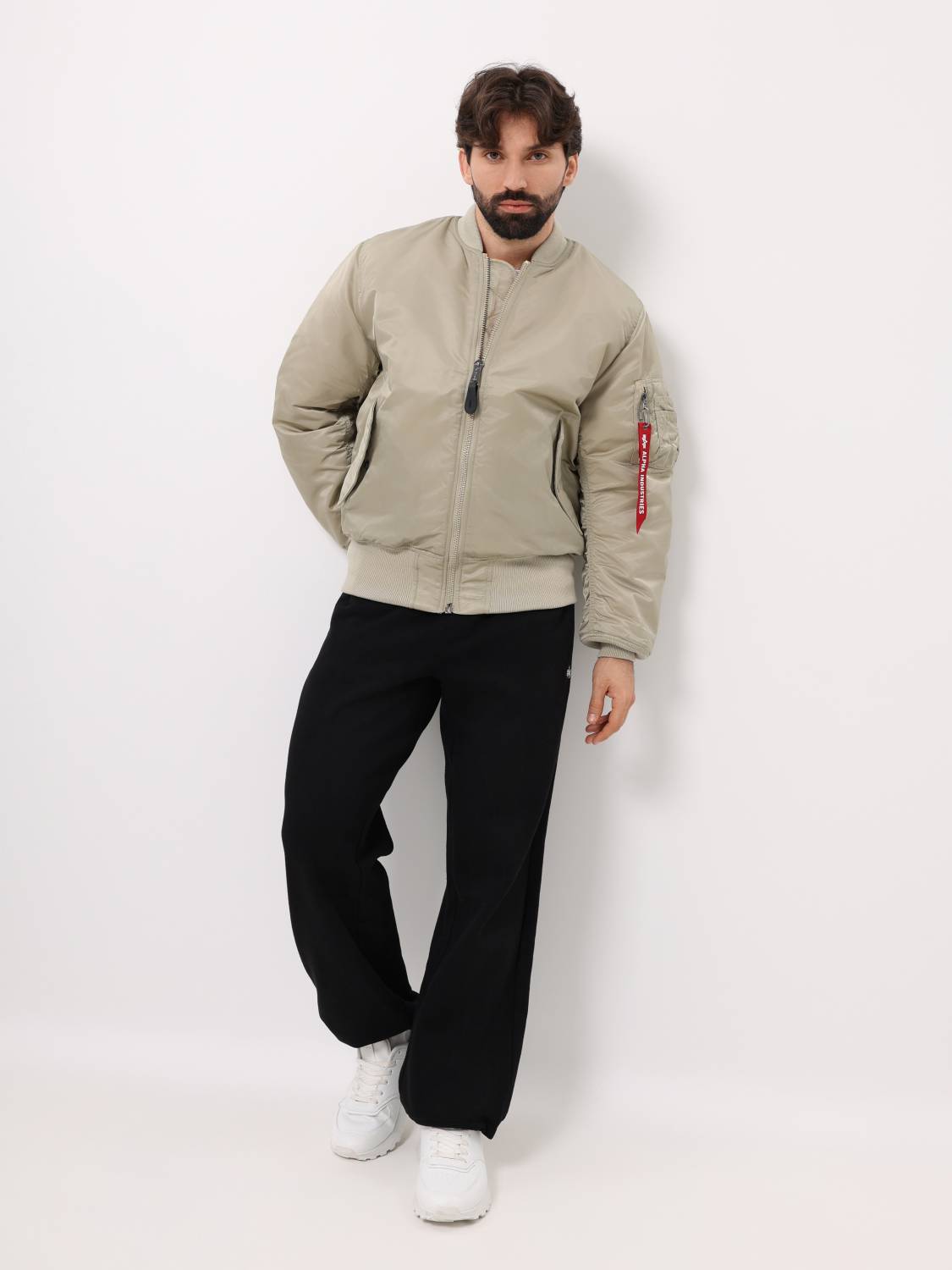 Куртка / Бомбер утепленный мужской ''MA-1'' (Mineral) Alpha Industries