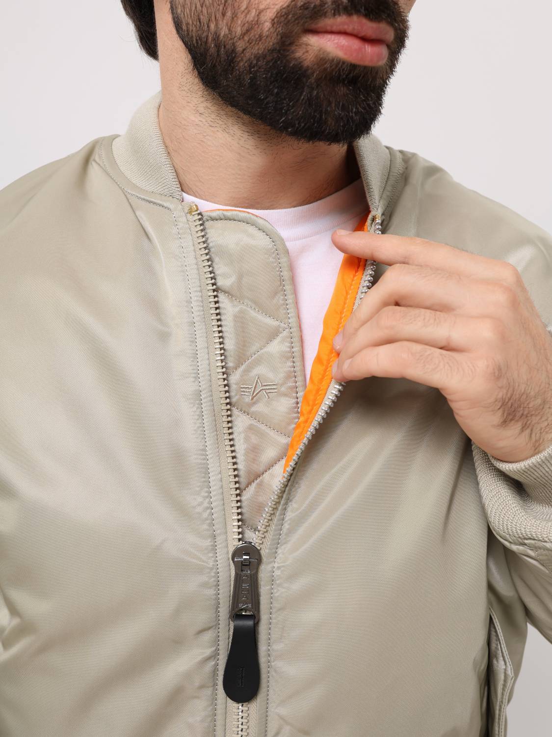 Куртка / Бомбер утепленный мужской ''MA-1'' (Mineral) Alpha Industries
