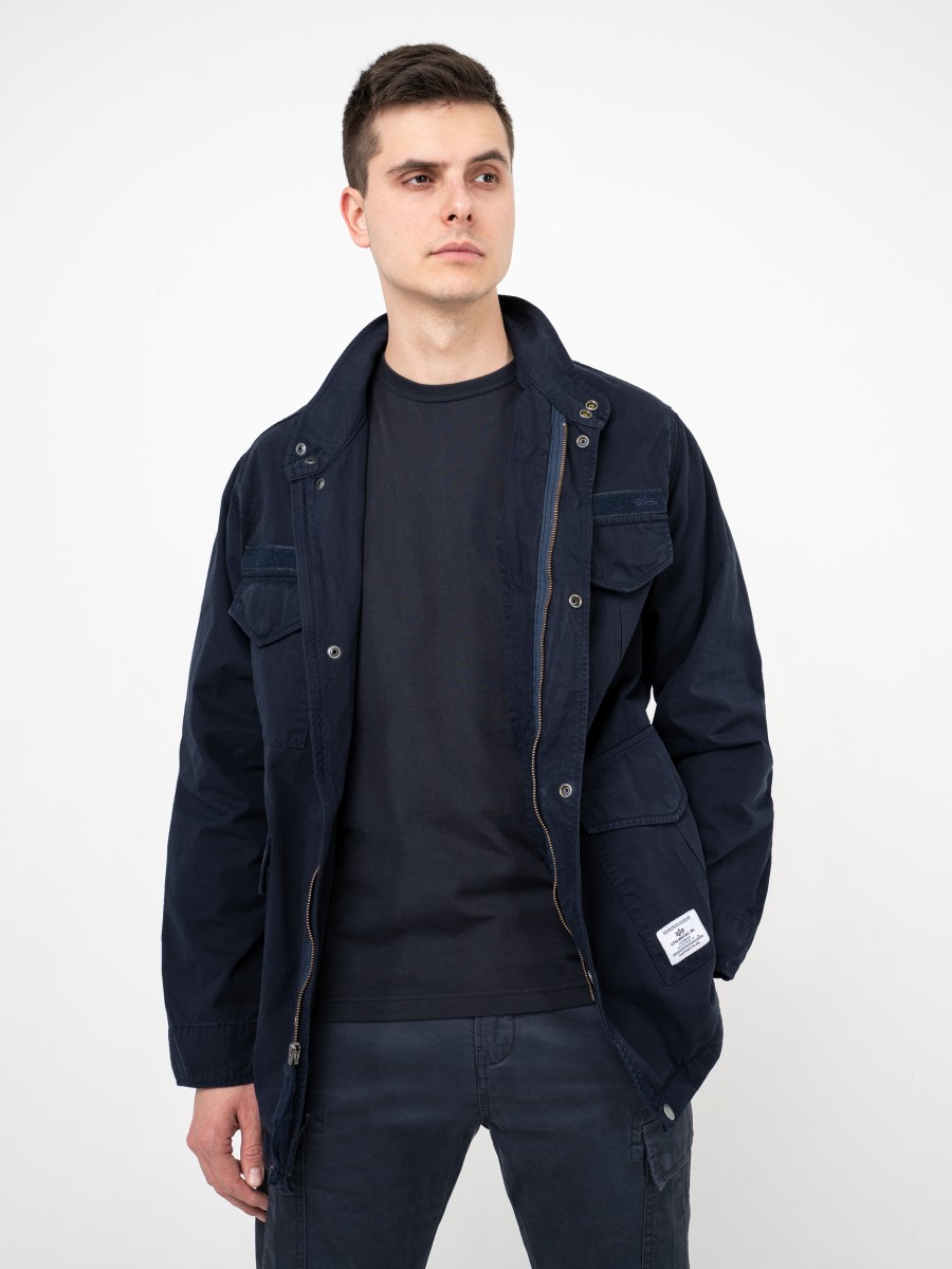 Куртка / Ветровка мужская "M-65 Lightweight" (Replica Blue) Alpha Industries