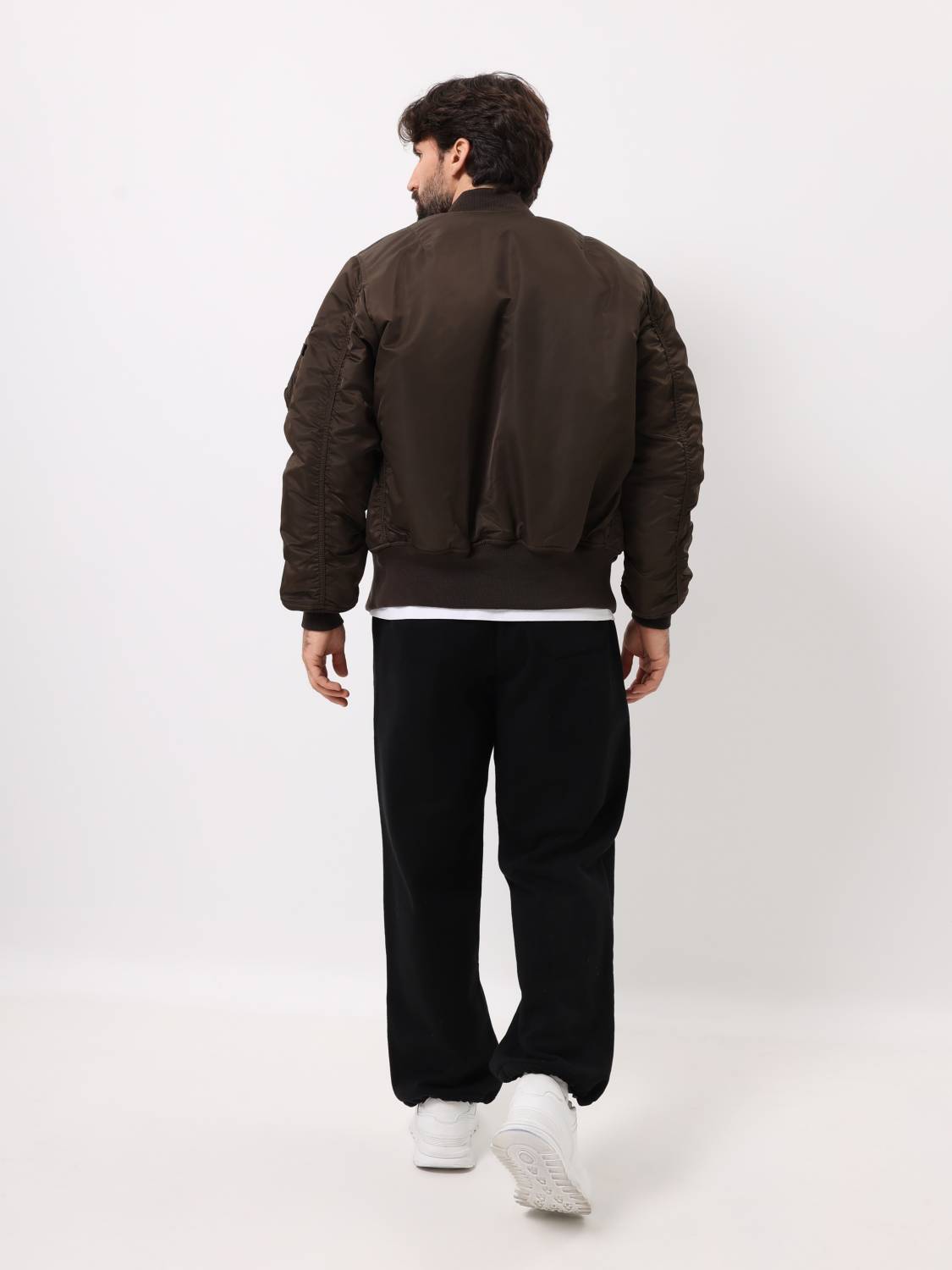 Куртка / Бомбер утепленный мужской ''MA-1'' (Espresso) Alpha Industries